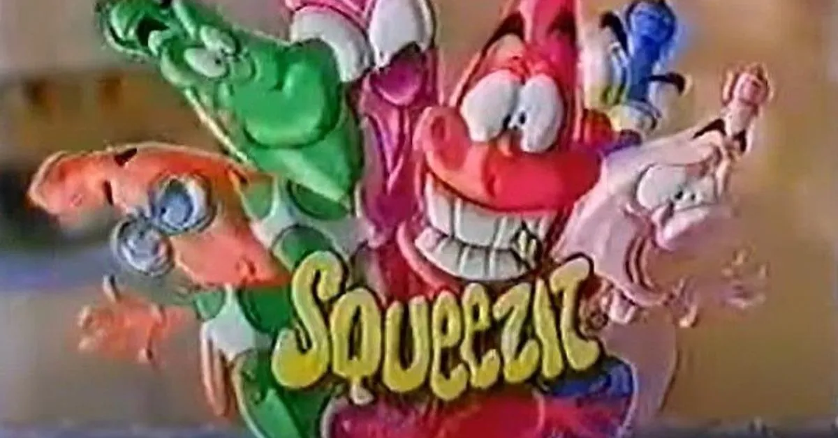 90s favorite of kids, Squeezit.