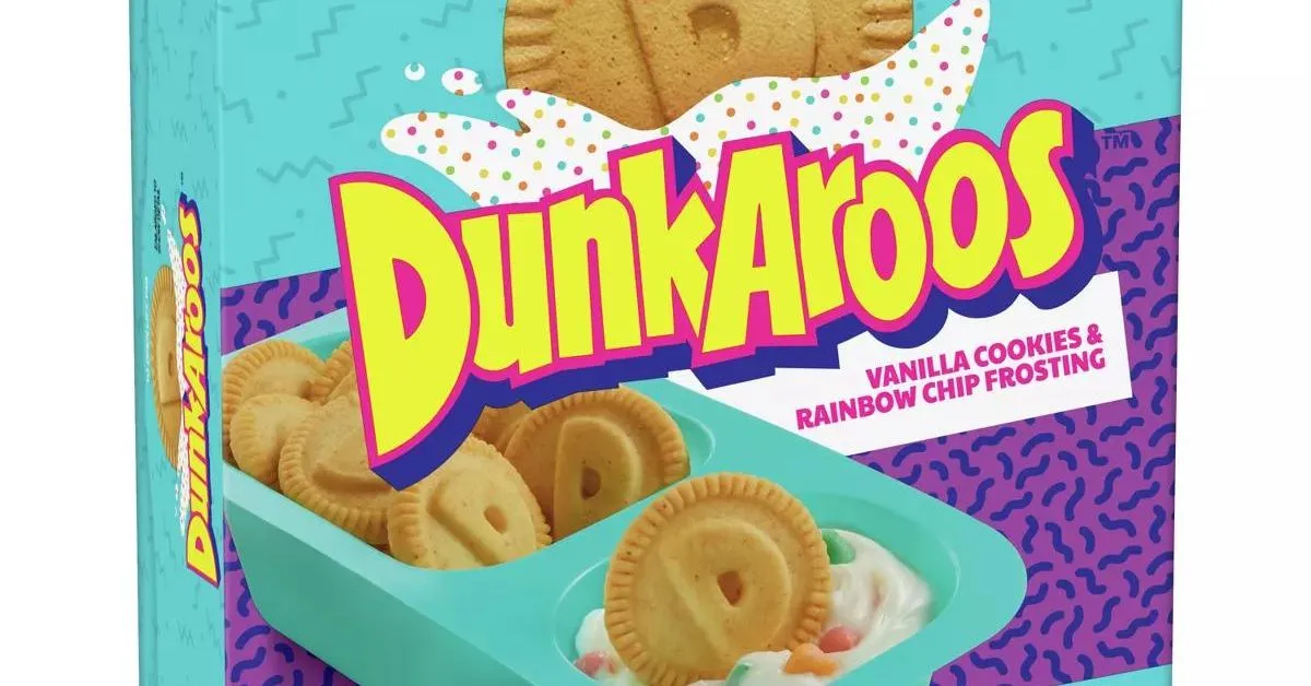 90s favorite Dunkarroos cookie pack.