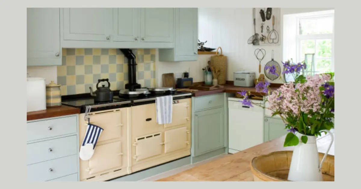 a beautiful open concept 1970s kitchen.